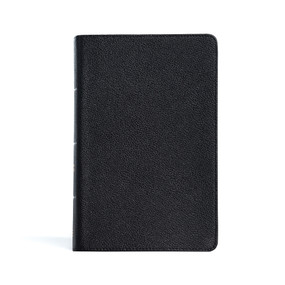 CSB Large Print Personal Size Reference Bible, Black Genuine Leather, Indexed by CSB Bibles by Holman, 9781087774626