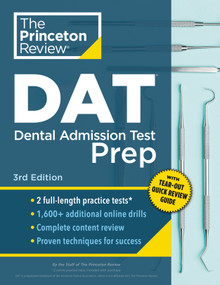 Princeton Review DAT Prep, 3rd Edition by The Princeton Review, 9780593517413