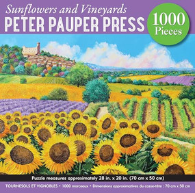 Sunflowers & Vineyards 1000 Piece Puzzle by Peter Pauper Press, Inc., Peter Pauper Press, Inc., 9781441340924