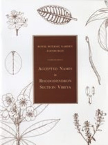 Accepted Names in Rhododendron Section Vireya by George Argent, 9781872291567
