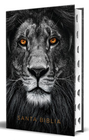 Biblia RVR 1960 letra grande tamaño manual, tapa dura León de Juda con índice / Spanish Bible RVR 1960 Handy Size Large Print Hardcover Lion of Judah wi.. by Reina Valera Revisada 1960, 9781644737705