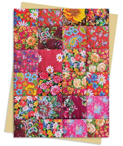 Floral Patchwork Quilt Greeting Card Pack (Pack of 6) by Flame Tree Studio, 9781804176290