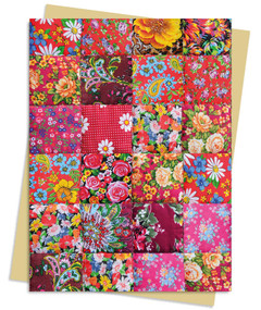 Floral Patchwork Quilt Greeting Card Pack (Pack of 6) by Flame Tree Studio, 9781804176290