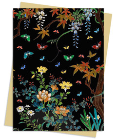 Ashmolean Museum: Cloisonné Casket with Flowers and Butterflies Greeting Card Pack (Pack of 6) by Flame Tree Studio, 9781804176306