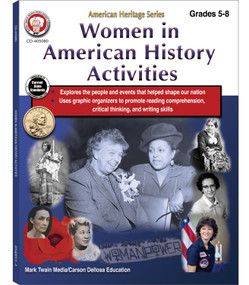 Women in American History Activities Workbook, Grades 5 - 8 (American Heritage Series) by Schyrlet Cameron, 9781622238811