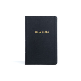 KJV Thinline Bible, Black LeatherTouch by Holman Bible Publishers, 9781087774657