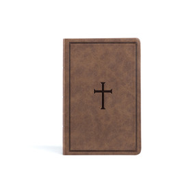 KJV Thinline Bible, Brown LeatherTouch by Holman Bible Publishers, 9781087774664