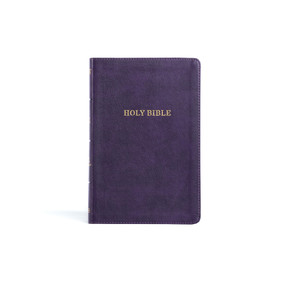 KJV Thinline Bible, Purple LeatherTouch by Holman Bible Publishers, 9781087774688