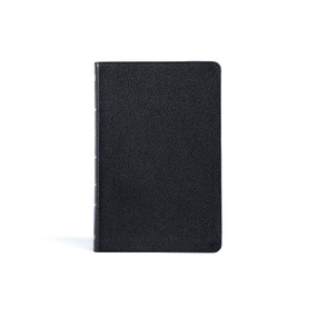 KJV Thinline Bible, Black Genuine Leather by Holman Bible Publishers, 9781087774718