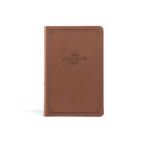 KJV Thinline Bible, Value Edition, Brown LeatherTouch by Holman Bible Publishers, 9781087774732