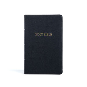 KJV Thinline Reference Bible, Black LeatherTouch by Holman Bible Publishers, 9781087774756