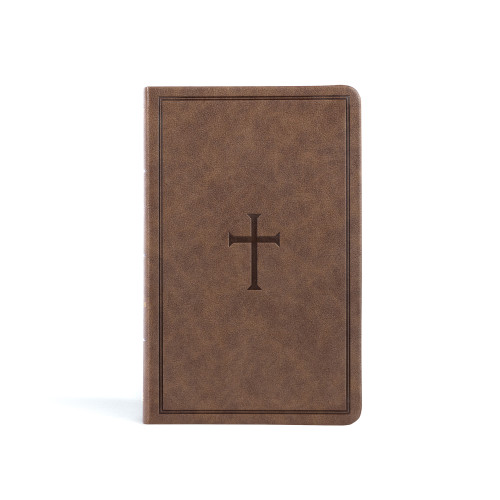 KJV Thinline Reference Bible, Brown LeatherTouch by Holman Bible Publishers, 9781087774763