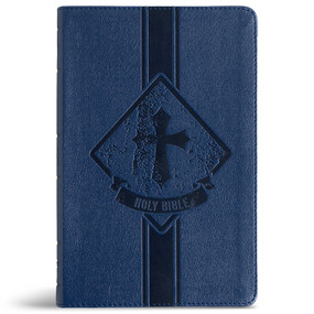 KJV Kids Bible, Thinline Edition, Navy LeatherTouch by Holman Bible Publishers, 9781087774817