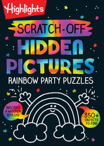 Scratch-Off Hidden Pictures Rainbow Party Puzzles (Over 350 Colorful Objects to Find in this Rainbow Puzzle Book for Kids Ages 6-9) by Highlights, 9781639620791