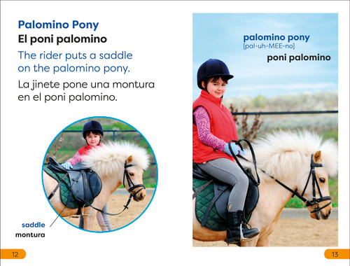 DK Super Readers Level 1 English-Spanish Bilingual Ponies and Horses â€“ Ponis y caballos - 9780744083798 by DK