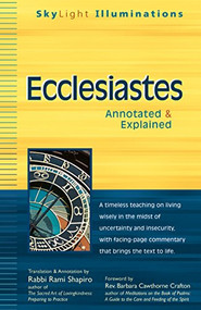 Ecclesiastes (Annotated & Explained) - 9781594732874 by Rabbi Rami Shapiro, Rev. Barbara Cawthorne Crafton, 9781594732874