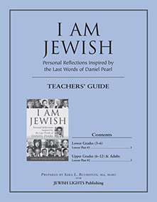 I Am Jewish Teacher's Guide (Personal Reflections Inspired by the Last Words of Daniel Pearl) - 9781580232197 by Sara L. Blumstein, MA, MARE, 9781580232197