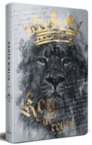 Biblia RVR60 letra grande tamaño manual, tapa dura León Rey de Reyes / Spanish Bible RVR60 Handy Size Large Print Hardcover Lion King of Kings by Reina Valera Revisada 1960, 9781644737781