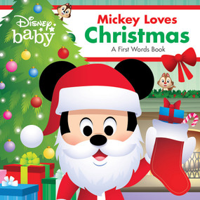 Disney Baby: Mickey Loves Christmas (A First Words Book) by Disney Books, 9781368093996