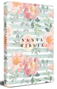 Biblia Reina Valera 1960 letra grande, tamaño manual, tapa dura rosas rosadas / Spanish Bible RVR 1960 Handy Size Large Print HC pink roses by Reina Valera Revisada 1960, 9781644737729