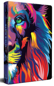 Biblia RVR 1960 letra grande, tamaño manual, tapa dura León de Juda arcoíris / Spanish Bible RVR 1960 Handy Size Large Print Hardcover Rainbow Lion of.. by Reina Valera Revisada 1960, 9781644737743