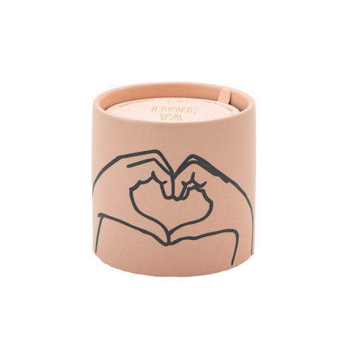 IMPRESSIONS 5.75 OZ DUSTY PINK CERAMIC "LOVE YA" - TOBACCO & VANILLA, IM0503