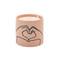 IMPRESSIONS 5.75 OZ DUSTY PINK CERAMIC "LOVE YA" - TOBACCO & VANILLA, IM0503
