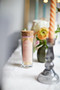 FIRESIDE TALL SAFETY MATCHES WITH BLUSH TIP IN GLASS CONTAINER + CORK LID (85 COUNT), ACC09