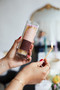 FIRESIDE TALL SAFETY MATCHES WITH BLUSH TIP IN GLASS CONTAINER + CORK LID (85 COUNT), ACC09