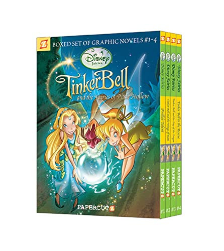 Disney Fairies Graphic Novels Boxed Set: Vol. #1 - 4 (Vol. #1 - 4) by Paola Mulazzi, Augusto Machetto, Giulia Conti, Emilio Urbano, Elisabetta Melaranci, Andrea Greppi, Gianluca Barone, 9781597072724