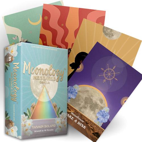 Moonology# Messages Oracle (A 48-Card Deck and Guidebook) by Yasmin Boland, Ali Vermilio, 9781788177689