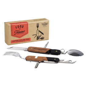Camping Cutlery Tool, Wood, 840214800535