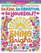 Notebook Doodles Be Kind, Be Creative, Be Yourself! (Coloring and Activity Book) by Jess Volinski, 9781497206410