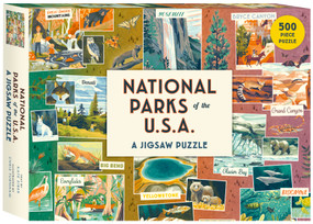 National Parks of the USA A Jigsaw Puzzle (500 Piece Puzzle) by Kate Siber, Chris Turnham, 9780711287068