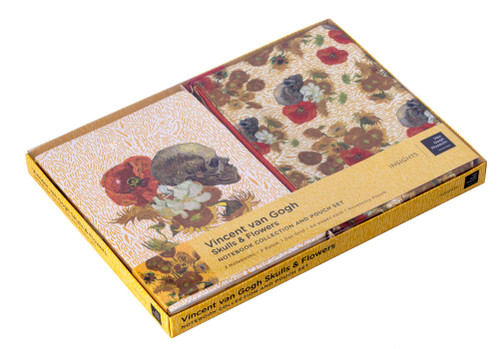 Van Gogh Skulls and Flowers Notebook Collection and Pouch Set by Insights, 9798886631821
