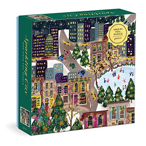 Joy Laforme Sparkling City 1000 Piece Foil Puzzle In a Square Box by Galison, Joy Laforme, 9780735376410