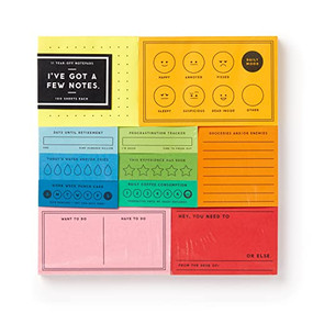 I've Got A Few Notes Tear-off Notepad Set by Brass Brass Monkey, Galison, 9780735379381