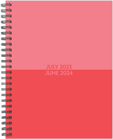 Blush Duotone Academic 2023-24 8.5" x 11" Softcover Weekly Planner by Willow Creek Press, 9781549237102