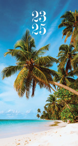 Tropical Beach Academic July 2023 - June 2025 3.5" x 6.5" 2-Year Pocket Planner by Willow Creek Press, 9781549238048