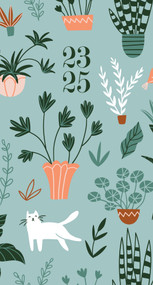 Houseplants Academic July 2023 - June 2025 3.5" x 6.5" 2-Year Pocket Planner by Willow Creek Press, 9781549238642
