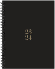 Black Academic 2023-24 6.5" x 8.5" Softcover Weekly Planner by Willow Creek Press, 9781549238208