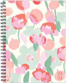 Painted Blossoms Academic 2023-24 6.5" x 8.5" Softcover Weekly Planner by Willow Creek Press, 9781549237089