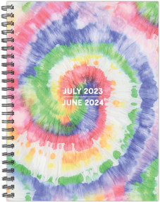 Totally Tie Die Academic 2023-24 6.5" x 8.5" Softcover Weekly Planner by Willow Creek Press, 9781549238239