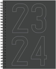 Charcoal Academic 2023-24 8.5" x 11" Softcover Weekly Planner by Willow Creek Press, 9781549238314
