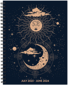 Celestial Soul Academic 2023-24 6.5" x 8.5" Softcover Weekly Planner by Willow Creek Press, 9781549238079