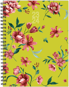 Fresh Picked Flowers Academic 2023-24 6.5" x 8.5" Softcover Weekly Planner by Willow Creek Press, 9781549237072