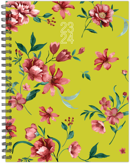 Fresh Picked Flowers Academic 2023-24 6.5" x 8.5" Softcover Weekly Planner by Willow Creek Press, 9781549237072
