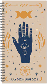 Mystic 2023-24 Academic 3.5" x 6.5" Small Spiral Softcover Planner by Willow Creek Press, 9781549238284