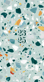 Blue Terrazzo Academic July 2023 - June 2025 3.5" x 6.5" 2-Year Pocket Planner by Willow Creek Press, 9781549238628