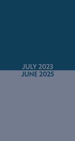 Blue Duotone Academic July 2023 - June 2025 3.5" x 6.5" 2-Year Pocket Planner by Willow Creek Press, 9781549237591